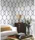 KT2232 - Laurel Leaf Ogee Wallpaper by Ronald Redding