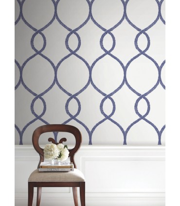 KT2232 - Laurel Leaf Ogee Wallpaper by Ronald Redding
