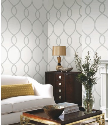 KT2233 - Laurel Leaf Ogee Wallpaper by Ronald Redding
