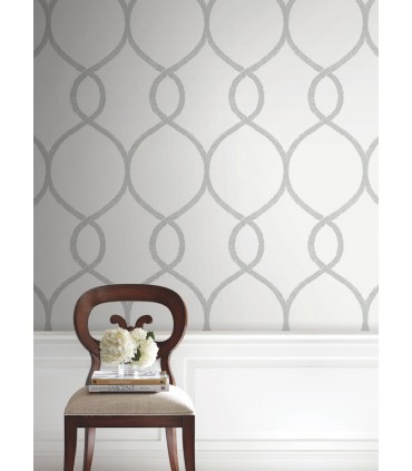 KT2233 - Laurel Leaf Ogee Wallpaper by Ronald Redding