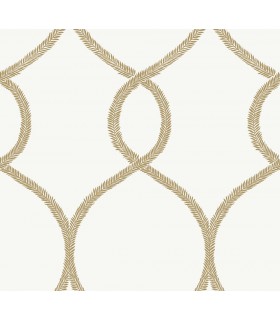 KT2234 - Laurel Leaf Ogee Wallpaper by Ronald Redding