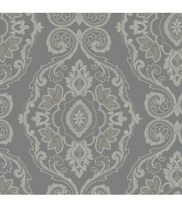 MB30300 - Dot Damask Wallpaper by Seabrook