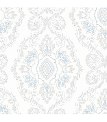 MB30302 - Dot Damask Wallpaper by Seabrook