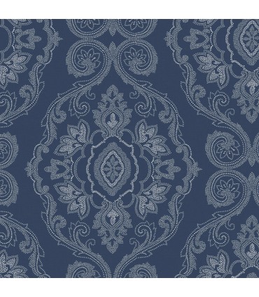 MB30322 - Dot Damask Wallpaper by Seabrook