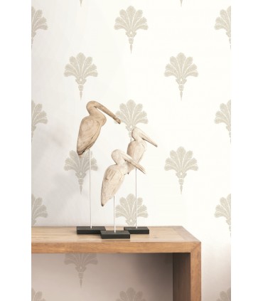 MB31603 - Summer Fan Damask Wallpaper by Seabrook