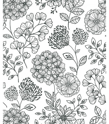 2975-26203 -  Ada Floral Wallpaper by Scott Living