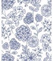 2975-26205 -  Ada Floral Wallpaper by Scott Living