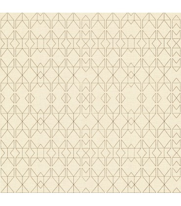 4019-86403 - Paititi Gold Diamond Trellis Wallpaper by A Street