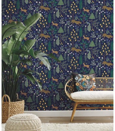 PSW1323RL - Rifle Paper Co. Peel & Stick Wallpaper-Menagerie