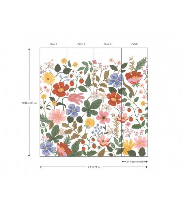PSW1334M - Strawberry Fields Peel and Stick Wallpaper Mural