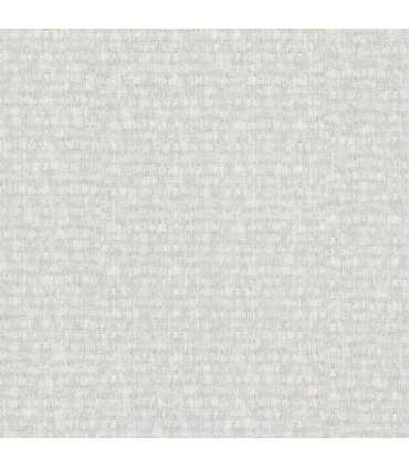 4019-86488 - Zeke Silver Faux Fabric Wallpaper by A Street