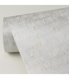 4019-86488 - Zeke Silver Faux Fabric Wallpaper by A Street