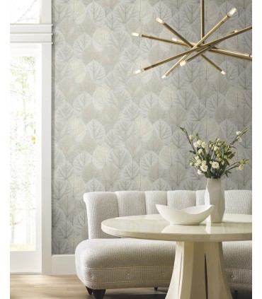 OS4246 - Leaf Concerto Wallpaper by Candice Olson Modern Nature 2