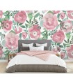 ASTM3905 - Blooming Floral Darling Pink Wall Mural