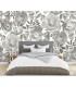 ASTM3906 - Blooming Floral Dove Grey Wall Mural