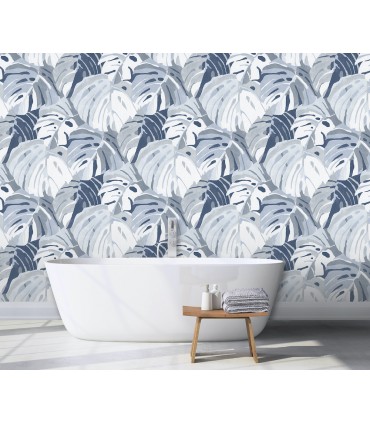 ASTM3907 - Castaway Ocean Blue Wall Mural