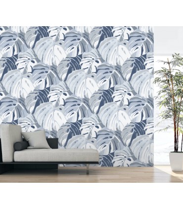 ASTM3907 - Castaway Ocean Blue Wall Mural