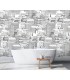 ASTM3908 - City Views Dove Grey Wall Mural