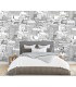 ASTM3908 - City Views Dove Grey Wall Mural