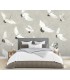 ASTM3909 - Crane You Later Dove Grey Wall Mural