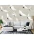 ASTM3909 - Crane You Later Dove Grey Wall Mural