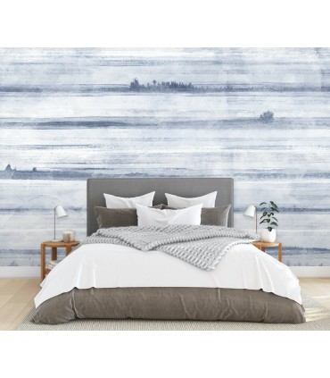 ASTM3911 - Jet Set Ocean Blue Wall Mural