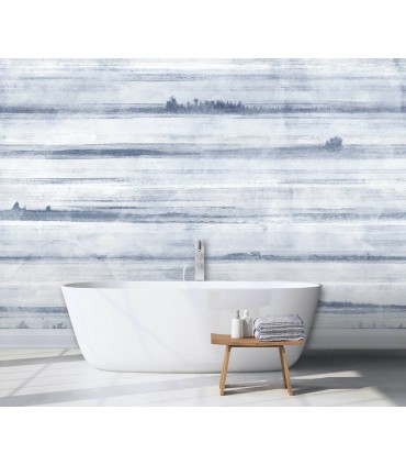 ASTM3911 - Jet Set Ocean Blue Wall Mural