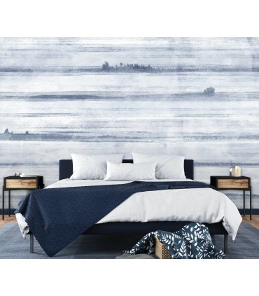 ASTM3911 - Jet Set Ocean Blue Wall Mural