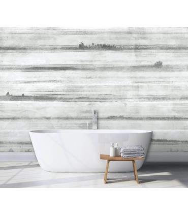 ASTM3994 - Jet Set Dove Grey Wall Mural
