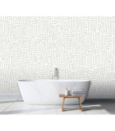 ASTM3912 - Maze Dove Grey Wall Mural