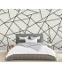 ASTM3914 - Modern Lines Black on Dove Grey Wall Mural