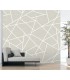 ASTM3915 - Modern Lines White on Dove Grey Wall Mural
