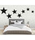 ASTM3918 - Terrazzo Stars Black on Dove Grey Wall Mural