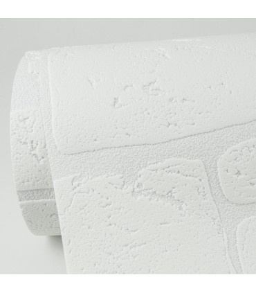 4000-2040-42 - Gaffrey White Stone Paintable Wallpaper