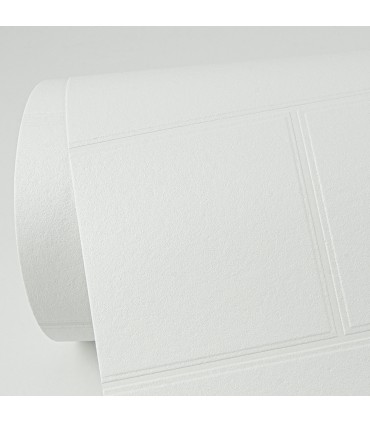 4000-21399 - Galley White Subway Tile Paintable Wallpaper