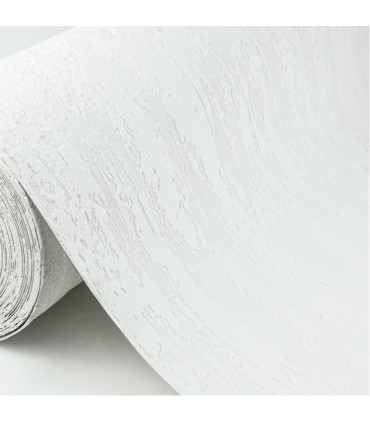 4000-2409-10 - Antoni White Vertical Plaster Paintable Wallpaper