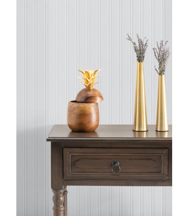 4000-2435-15 - Elliott White Stripe Paintable Wallpaper