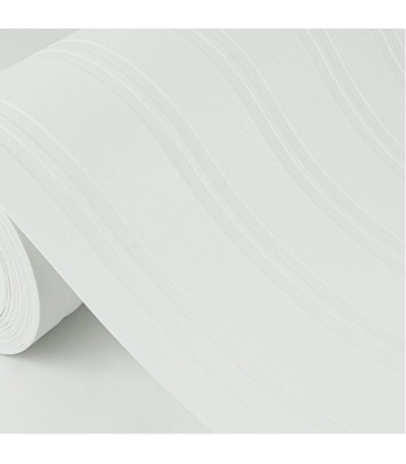 4000-2435-15 - Elliott White Stripe Paintable Wallpaper