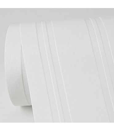 4000-2435-15 - Elliott White Stripe Paintable Wallpaper