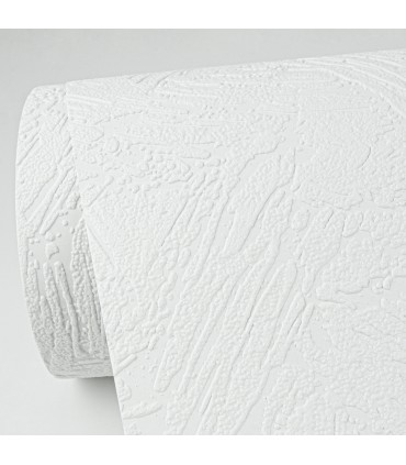 4000-3303-21 - Leonardo White Plaster Paintable Wallpaper