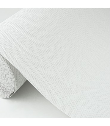 4000-5042-27 - Ernst White Chevron Stripe Paintable Wallpaper