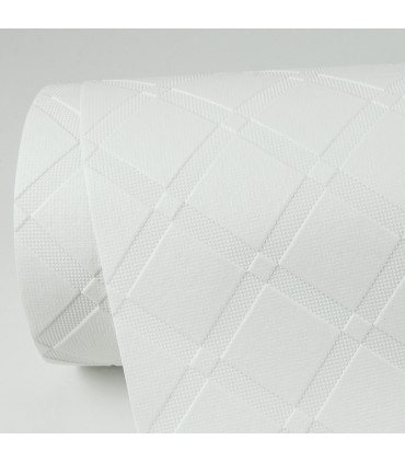 4000-5281-17 - Armin White Diamond Trellis Paintable Wallpaper