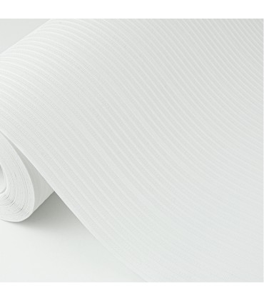 4000-5627-15 - Cedric White Stripe Paintable Wallpaper