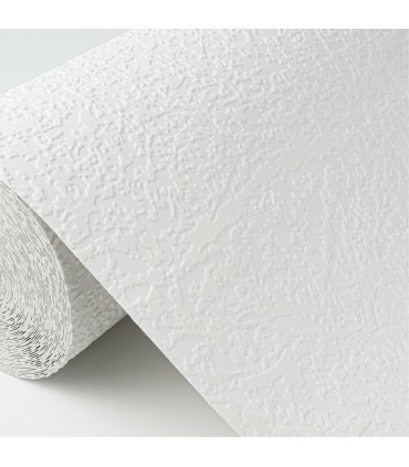 4000-59017 - Willie White Textured Spatter Paintable Wallpaper