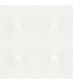4000-6639-17 - Silvie White Tin Burst Paintable Wallpaper