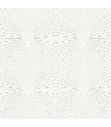 4000-6639-17 - Silvie White Tin Burst Paintable Wallpaper