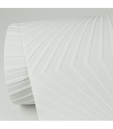 4000-6639-17 - Silvie White Tin Burst Paintable Wallpaper