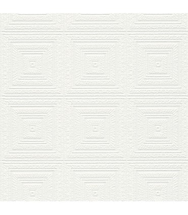 4000-6640-13 - Wright White Tin Paintable Wallpaper