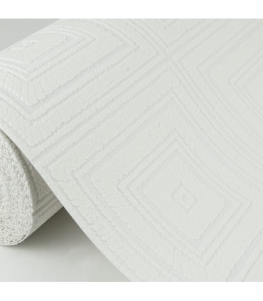 4000-6640-13 - Wright White Tin Paintable Wallpaper