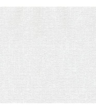 4000-67474 - Lou White Stucco Linen Paintable Wallpaper